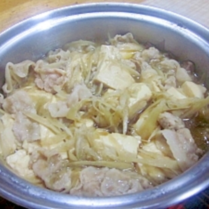 汁も美味しい牛蒡たっぷり肉豆腐